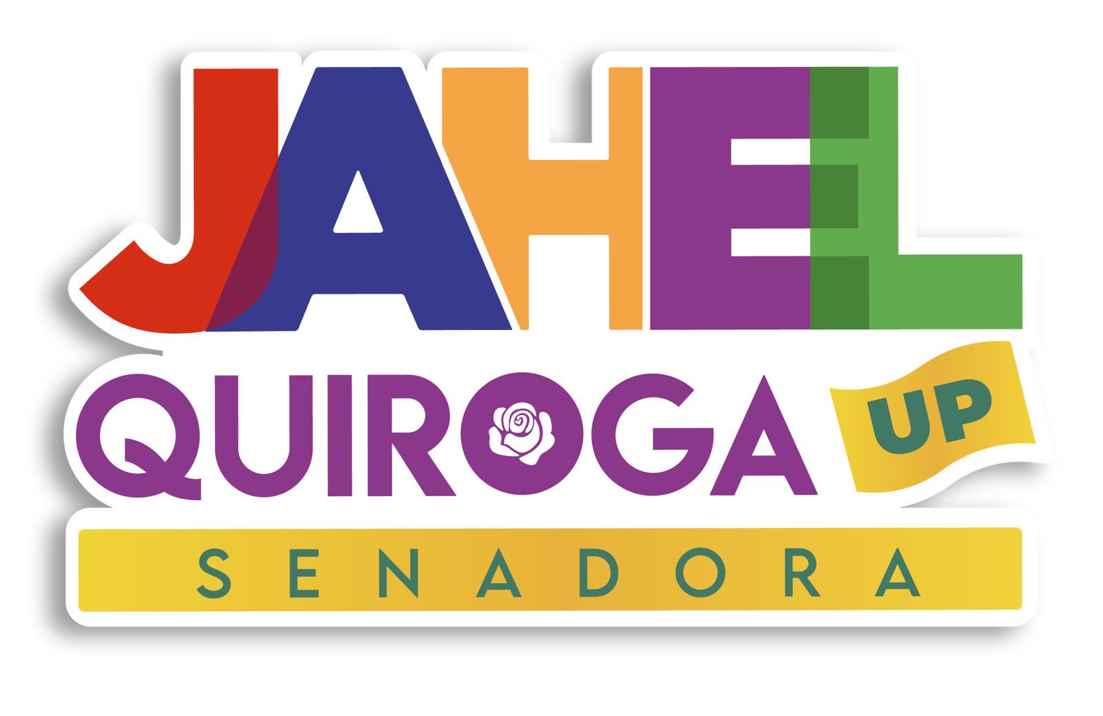 Logo multicolor Senadora Jahel Quiroga Carrillo